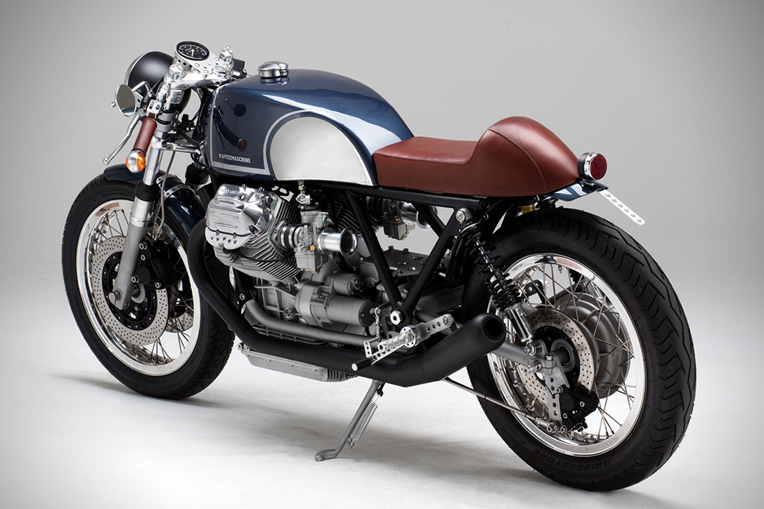 De elegante en classy Moto Guzzi cafe racer Gewoonvoorhem